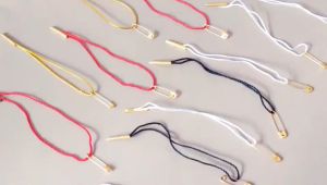 100 Pcs Golden Silver Tag Rope Clothing Hanging Tag Gift Packaging Rope