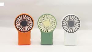 2024  Min Wind Air Cooling Hand Portable Usb Desktop Rechargeable Handheld Fan with Hook