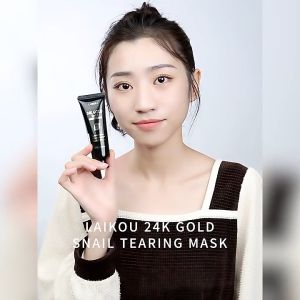 LAIKOU 24K Gold Snail Tearing Mask Face Peeling Mask Blackhead Remover Oil Control 50g