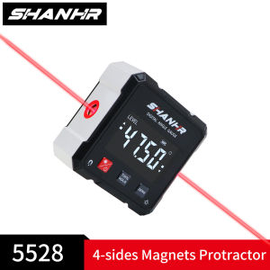 SHANHR Angle Laser Level With 4 Side Magnets Digital Electronic Level Angle Finder 4*90° Precision Level Box for Woodworking