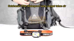 Senter Kepala Super Terang 7 Mode LED SOS Headlamp Kerja