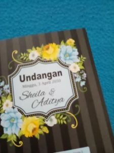 Print UNDANGAN NIKAH ERBA 888218 (isi 50 lembar) PERNIKAHAN SUNAT SUNATAN KHITAN KHITANAN FREE PLASTIK FOTO DESIGN