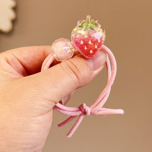 Large Butterfly Ball Hair Ties Elastic Hair Bands Childrens Hair Accessories Girls Bear Flower Hair Rings Korean Style Hair Bands