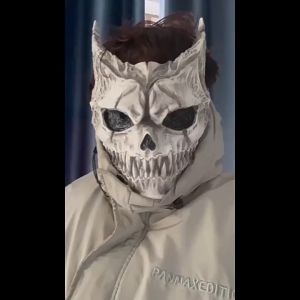 Skull Ghostface Mask Scary Demon Skeleton Horror Ghost Face Full Head Headgear Masque Creepy Helmet Halloween