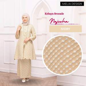 (MELIA) Kebaya Moden Brocade Najeeha / Baju Raya Viral 2026
