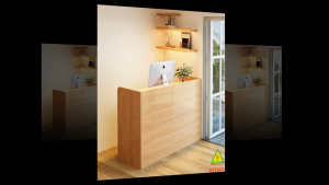 QUẦY LỄ TÂN QUẦY TIẾP TÂN QUẦY TÍNH TIỀN QUẦY THU NGÂN QTT605 - Nội thất lắp ráp Viễn Đông Adv