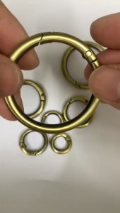 epeach 1 Pc Open O Ring Spring Buckle Light Bronze | O Ring Key Ring Handbag Bag Accessories DIY Chain Hook