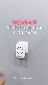 Bel Pintu Wireless Door Bell Waterproof Premium Bagus Untuk Rumah Besar Colok Listrik Hitam Putih
