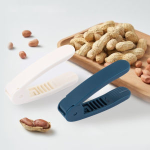 【D】Multifunction Peanut Crackers Nut Peeling Tool with Clip Badam Shell Opening Peeler Mouth Gag Kitchen Essential
