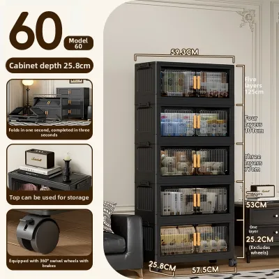 Junhong | Foldable Multilayer Plastic Storage Cabinet