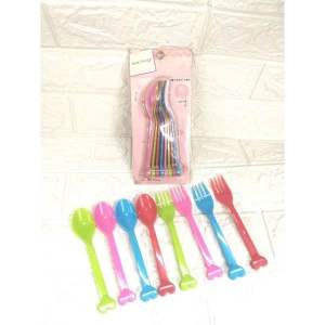 Sanrio Tableware Set Stainless Tableware Student Fork Spoon  Set  Childrens Tableware Lunch Cutlery