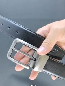 Cowhide Leather Mens Leather Pin Buckle Belt Perfect Gift For Love One Suitable Jeans Casual Wear Belt Long Lasting