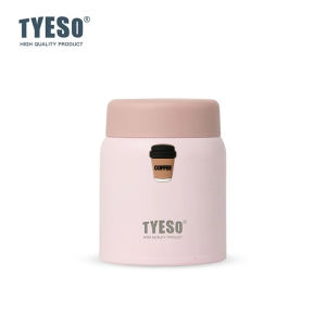 TYESO | Bình Giữ Nhiệt Tyeso 220ml Kiểu Dáng Dễ Thương Chất Liệu Thép Không Gỉ Mờ Nhỏ Gọn Di Động Chống Rò Rỉ Kèm Sticker Thời Trang Dùng Cho Văn Phòng.