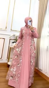 Gamis Wanita Dewasa Jumbo Misela Dres Tille Garden Import