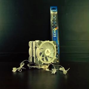Paket PC Fan Processor & LED Strip Support A-RGB Alseye H120D Dual Fan Tower For INTEL & AMD