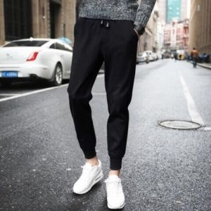 plus Size Mens Jeans Loose Fit Harlan Cuffed Pants Big Waist Elastic Waist Slim Leggings Fat People Thick Legs Nine Points Pants