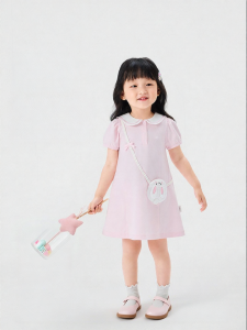 Purcotton | Short Sleeve Summer Cool Feel Knitted Cotton Dress