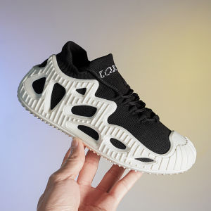 ORNGMALL Mesh Shoes for Men Summer High Quality Sneakers Slip-On Breathable Black Fashion Gym Casual Light Walking Suitable For Daily Life and Sports Plus Size 35-46