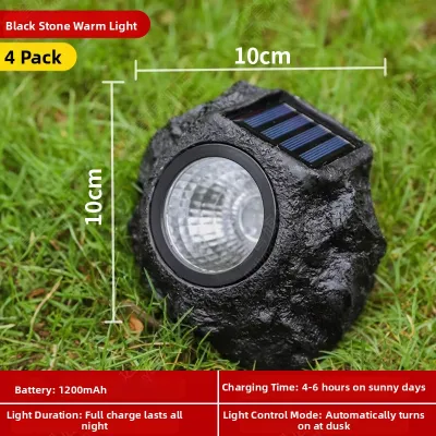 Maiyu | Solar Outdoor Stone Accent Light Waterproof Garden Decor