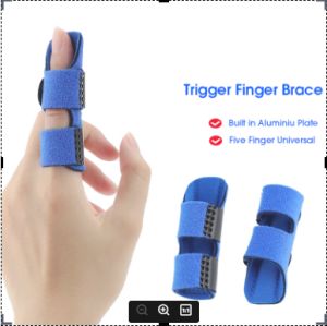 1 Piece Finger Joint Deformity Swelling Bending Brace Adjustable Finger Brace Thumb Splint Finger Joint Immobiliser Fracture Joint Immobilisation Finger Splint Tendon Rupture Brace for Pain Relief and Sports Injuries