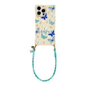 Butterfly Hanging Rope Phone Case  Ins Style Compatible with  Huawei Honor Xiaomi Vivo And More Anti-Fall Protection