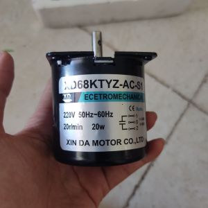 Mô tơ giảm tốc 220v - 20w chế lò quay tự động