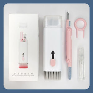 [Local Seller] 7 in 1 Cleaning Pen Multifunctional Computer Keyboard Cleaner Brush Kit Keycap Puller Headset Earbud Case