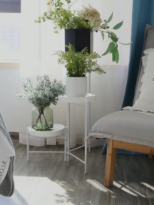 🌸🌸🌸Plant Stand Flower Pot Rack Plant Display Rack Flower Stand 3/4 layers Metal Pole with antirust paint