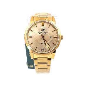 Beverly Hills Polo Club Gold Diamond Accent Mens Watch (BP3398C.110)