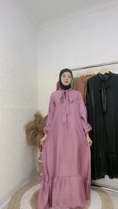 BAJU GAMIS LINARA KAIN SHIMMER M L XL