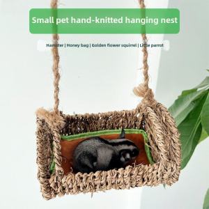 Handwoven Grass Hanging Nest Warm Trough Woven