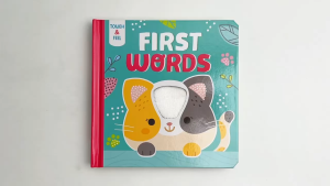 First Words Sensory Touch & Feel Board Book (Hardcover) For Kids & Toddlers