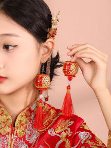 Mini Lantern Tassel Earrings Retro Style round Face Suitable Fashionable New Arrival Ear Jewelry for Women in Stock