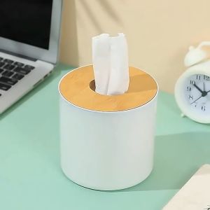 Bamboo Wooden Tissue Box Bekas Tisu Tissue Holder Kotak Tisu Tissue Box Holder Toilet Paper Holder Remote Control Holder