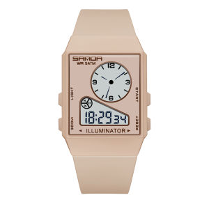Sanda | SANDA Fashion Womens Casual Digital Quartz Silicone Watch Gift for Women Wristwatch Casual Luxury Brand Relogio Feminino