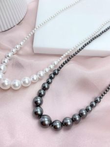 Elegant Fashion Pearl Necklace Clavicle Chain High-End Sensation Ks Jewelry Gold Plated Alloy Original Design Womens Accessory