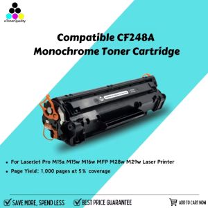 eTONER Compatible CF248A Monochrome Toner Cartridge for LaserJet Pro & MFP