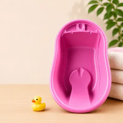 Bak Mandi Bayi Polin Nyaman Aman dan Praktis Desain Ergonomis Bahan Aman Anti Slip Praktis Cocok untuk Usia 0-24 Bulan