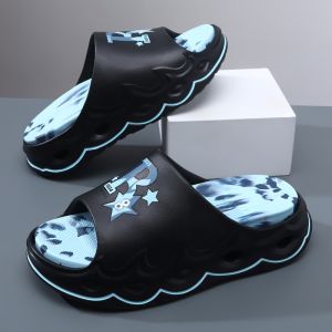 Casual Mens Sandals Outdoor Fashion Anti-slip Wear-resistant Heightening Thick Bottom Cool Slippers for Youth And Middle-aged