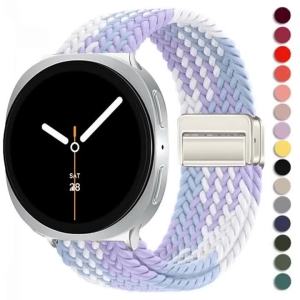Magnetic Nylon Braided Solo Loop Strap Suitable for Samsung Galaxy Watch 8 9 40/44mm Band For Galaxy Watch 8 Classic 46MM Correa