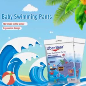 ผ้าอ้อมเด็กใช้สำหรับว่ายน้ำ - ยืดหยุ่น กันน้ำ สำหรับเด็ก - ขนาด L (9-14กก.), XL (12-17กก.), XXL (>15กก.) - คุณภาพพรีเมียม, สวมง่าย, ป้องกันเชื้อโรค, ไม่ไหลหรือเลื่อน