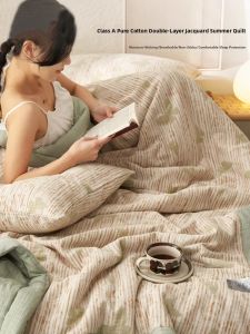 Violet | Chăn Hè Jacquard 2 Lớp Bằng Cotton Có Thể Giặt