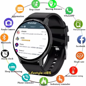 Smartwatch Jam Tangan HP Pintar Terbaru V8 FD68 D18 GTS B65 Pria Wanita – Bisa Custom Wallpaper Foto Anti air Notifikasi WhatsApp & Sosmed Kamera Remote Musik Monitor Tidur Detak Jantung Hitung Langkah & Kalori Cocok untuk Gaya hidup Olahraga
