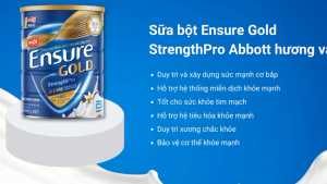 Sữa bột Ensure Gold StrengthPro Abbott hương vani lon 800g