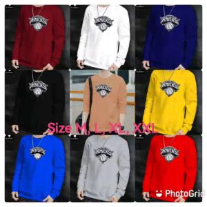 Diskon Spesial Sweater Keren Kaos Pria Elegan Crewneck Trendy Sweatshirt Kasual Sweter Cowok Knicks