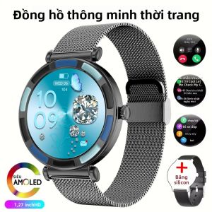 Đồng Hồ Thông Minh Màn Hình Tròn Cảm Ứng Toàn Phần Chống Nước IP68 Hỗ Trợ Gọi Bluetooth Dành Cho Nam Nữ Có Chức Năng Điều Khiển Nhạc Và Theo Dõi Nhịp Tim