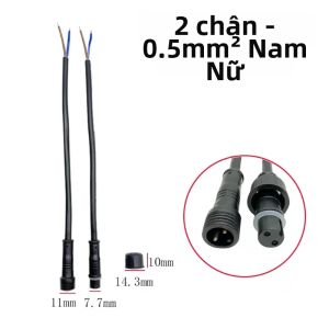 Bộ Đầu Nối Dây Chống Thấm Nước 2/3/4/5/6 Chân Kèm Cáp Khớp Nối Điện Đạt Chuẩn Cho Đèn LED Và Sử Dụng Ngoài Trời
