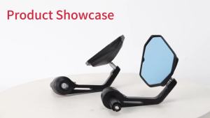 7/8" Bar End Mirror For Motorcycle Aluminum Alloy Mirror Universal For Kawasaki Ninja 400 650 ZX636 Honda Hornet Shadow CBR