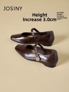 Josiny | Elevated Heel New Flats Mary Janes Shoes