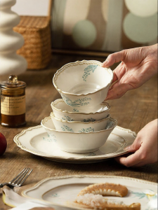 MODERN SWEETHOME | Vintage Ceramic Bowl and Plate